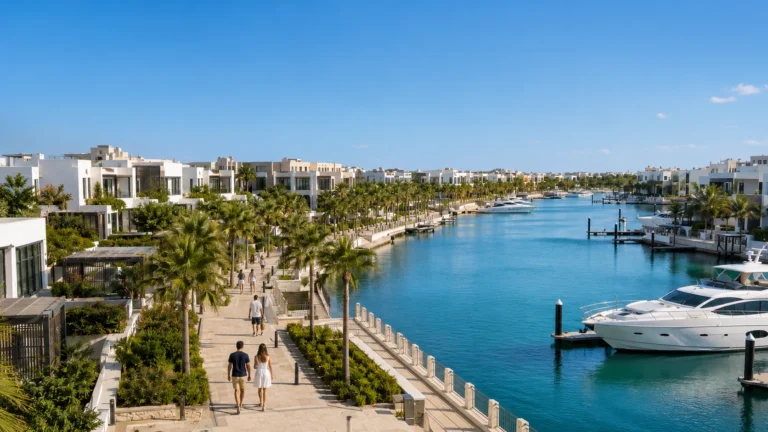 Al Mouj waterfront residential area in Muscat | منطقة الموج السكنية المطلة على الواجهة البحرية في مسقط