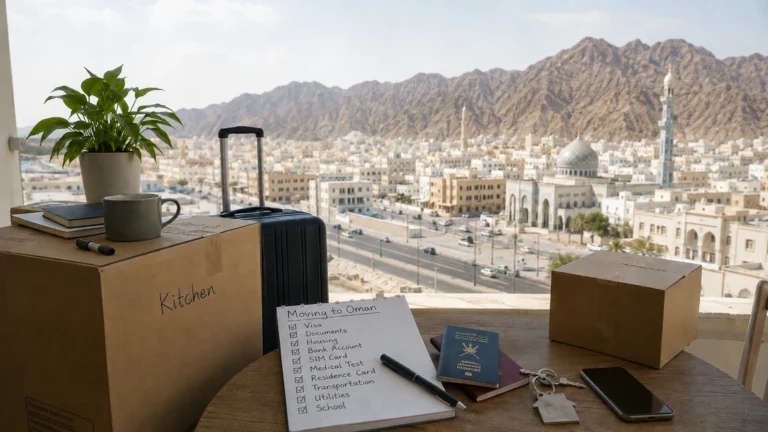 Moving to Oman checklist | قائمة الانتقال إلى عُمان