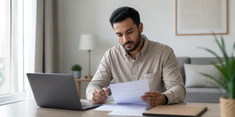 Employee reviewing labour complaint information in Oman