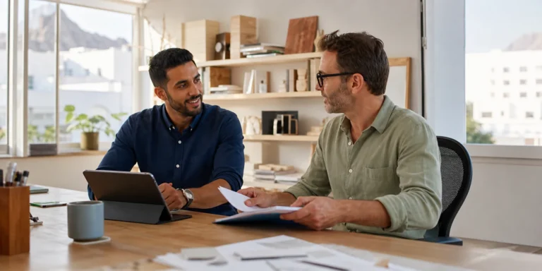 Entrepreneurs planning the setup of a small business in Oman